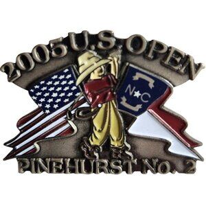 Enamel Lapel Pin 2005 U.S. Open Pinehurst No. 2 Collectible sports golf